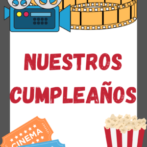 Letrero Nuestros cumpleaños. Edición enseñanza media