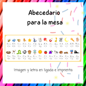 Abecedario para la mesa