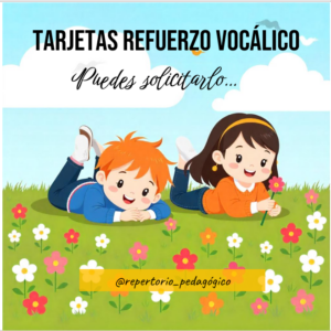 Lenguaje Tarjetas Refuerzo Vocales