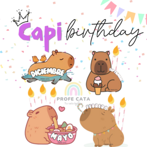 Cumpleaños Motivo " Capibara"