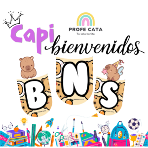 Letrero Bienvenidos "Capibara"