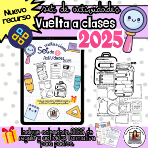 Set de actividades formativas para la vuelta a clases del 2025