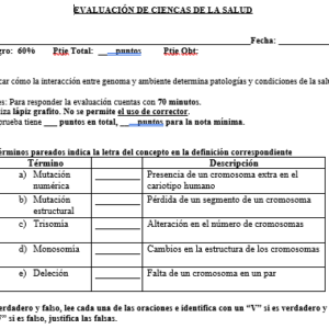 Ev. Cs Salud. Mutaciones