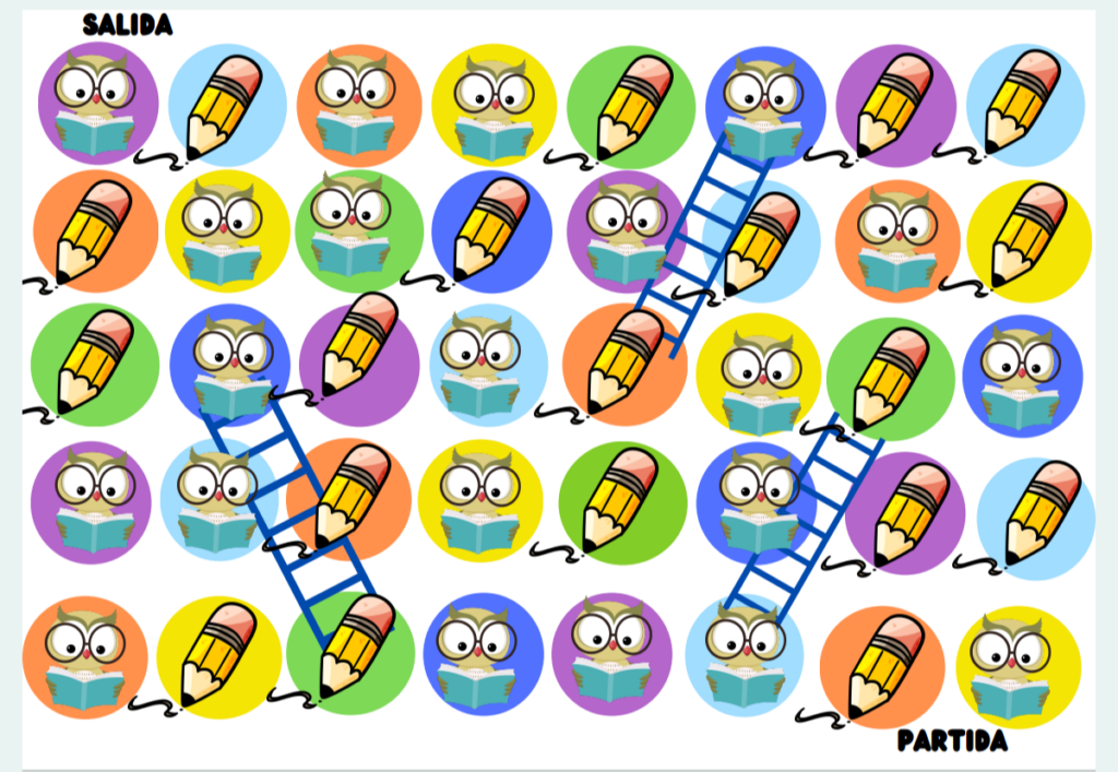 Juego entretenido de lectura y escritura.