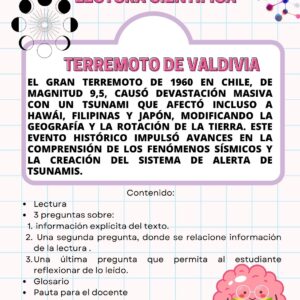 Ficha de Lectura cíentífica Terremoto de Valdivia
