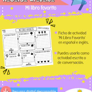 Ficha de actividad - Mi libro favorito