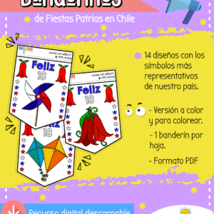 Fiestas Patrias en Chile - Banderines