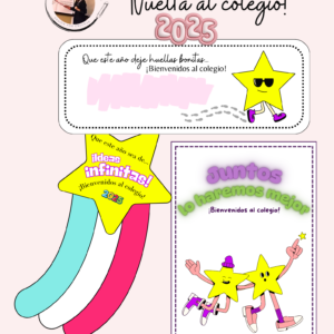 Set Tarjetas Bienvenida ¡Vuelta al colegio!