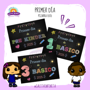 Pizarra para foto- Primer día
