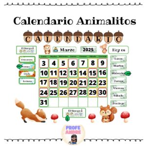 Calendario de animalitos
