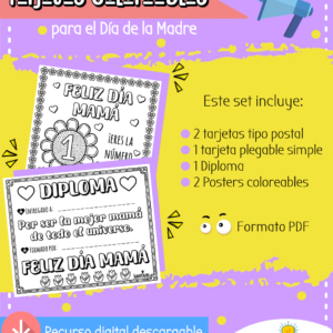 Set de Tarjetas - Dia de la Madre