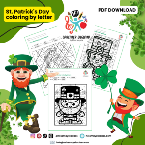 St. Patrick' s Day - Coloring by letter