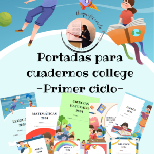 Portadas para cuadernos college- Primer ciclo-