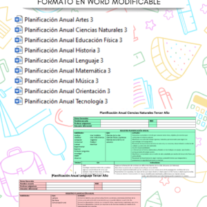 Planificaciones anuales 3ro Básico