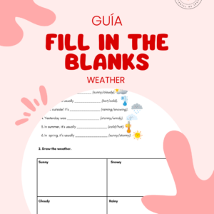 English Worksheet: Fill in the blanks