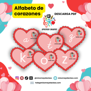 Alfabeto de Corazones San Valentín