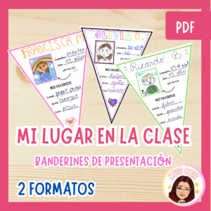 BANDERINES "MI LUGAR EN LA CLASE" | ACTIVIDAD VUELTA A CLASES