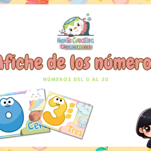 Afiches de Números del 0 al 30 - Material Educativo Infantil