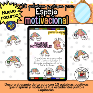 Palabras Positivas para Espejo Motivacional – Recurso para el Aula