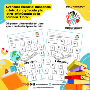 Día del Libro | Aventura literaria: Actividad para Identificar la Letra L, l