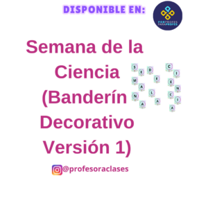 Banderín de Semana de la Ciencia (a color) - Versión 1