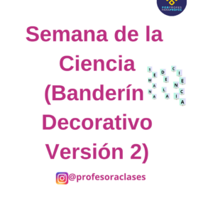Banderín de Semana de la Ciencia (a color) - Versión 2