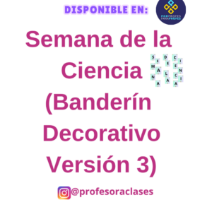 Banderín de Semana de la Ciencia (a color) - Versión 3