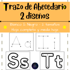 abecedario | alfabeto | trazo | práctica de letras | mayúsculas y minúsculas