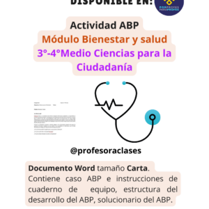 Actividad ABP Guía de “Bienestar y salud” 3°-4°Medio