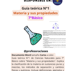 Guía teórica N°1 7° “Materia y sus propiedades”