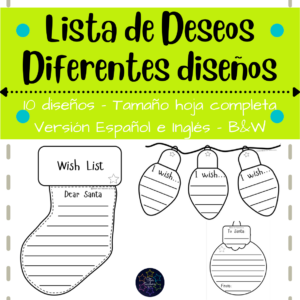 carta para santa | lista de deseos | carta de navidad