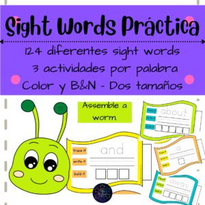 sight words | inglés | vocabulario de inglés | actividades para enseñar inglés