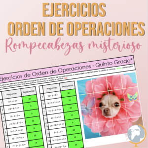 Orden de operaciones PEMDAS rompecabezas misterioso