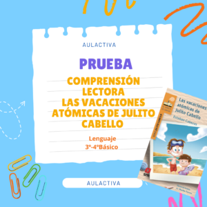 Prueba de comprensión lectora "Las vacaciones atómicas de Julito Cabello"