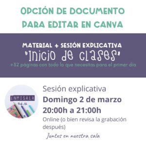 Actividades primeros días_Versión editable