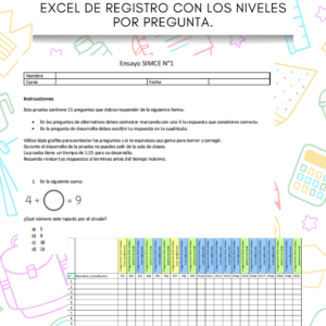 Ensayo SIMCE 4to matemática - Estándares de Aprendizajes Ministerio de educación