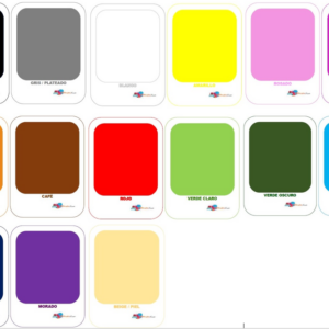 Tarjetas de colores en español Latino
