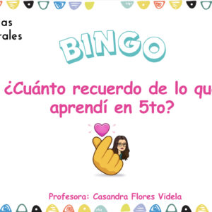 Bingo cuanto recuerdo de 5to básico