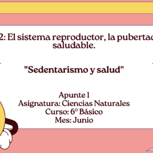 Apunte 6° Básico: Sedentarismo y salud.
