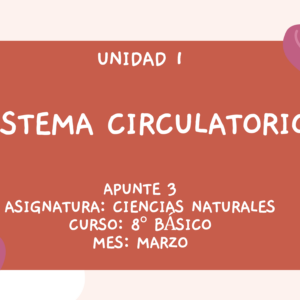Apunte 8° Básico: Sistema Circulatorio.