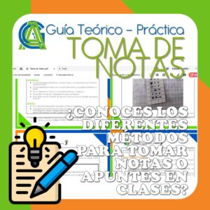 PDF Teoría y práctica TOMA DE NOTAS - GUÍA (Hábitos y Técnicas de estudio)
