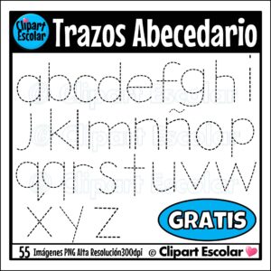 GRATIS Trazos Abecedario Clipart Escolar