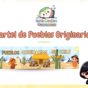 “Cartel de los Pueblos Originarios de Chile” – Formato grande y visual