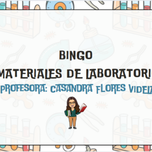 bingo materiales de laboratorio de ciencias