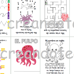Minilibro Pulpo (octopus)