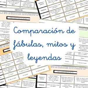 Comparación de fábulas, mitos y leyendas