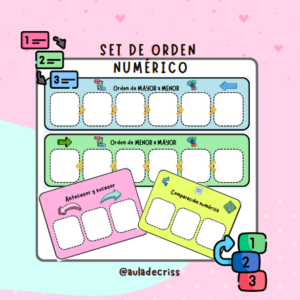 Set de orden y comparación de números