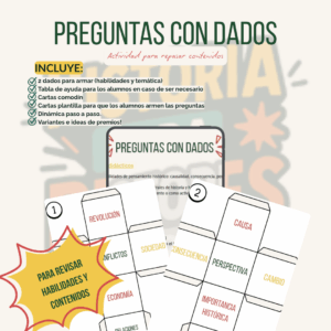Preguntas con dados: Juego de repaso