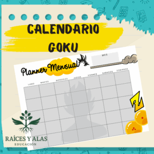Calendario Mensual Goku