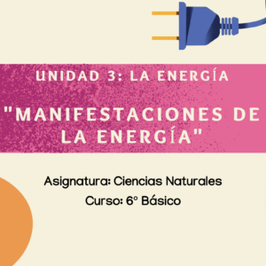 Apunte 6° Básico: Manifestaciones de la energía